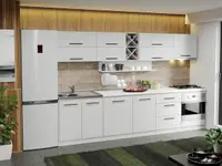 Mobila Bucatarie alba Sofi - 16 - 310 cm