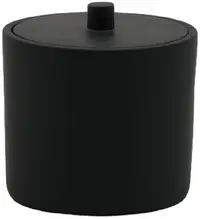 Stand pentru tampoane de bumbac Inter Ceramic - Blake, negru