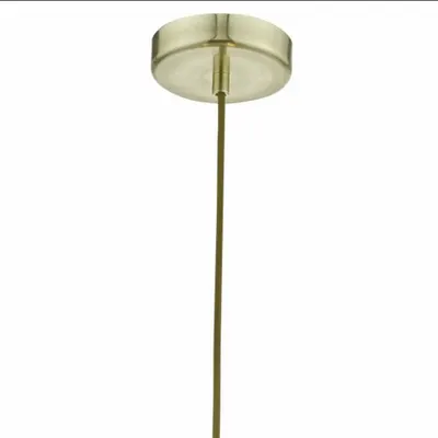 Lampa suspendata Santino Pendant Gold With Navy Cotton Shade