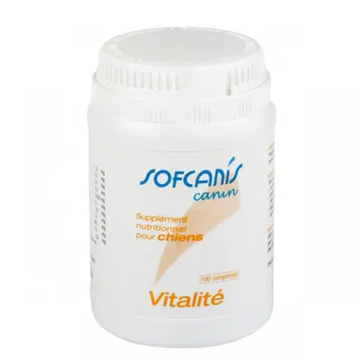SOFCANIS Canin Vitalite, supliment multivitamine, convalescență câini junior & adult, comprimate SOFCANIS Canin Vitalite, XS-XL, supliment multivitamine, convalescență câini junior & adult, flacon, 100 comprimate