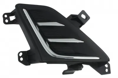 Element bara fata dreapta (cu dungi crom, plastic, negru) potrivit FORD FOCUS IV 04.18-09.21