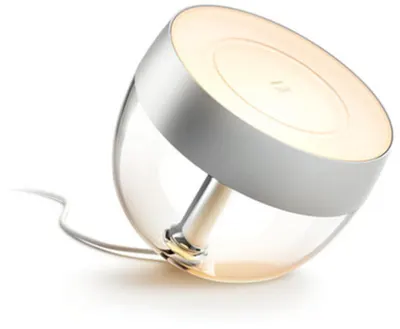 Lampă de birou Philips - Hue Iris RGB, 8.2W, argintiu