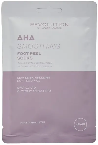 Revolution Skincare Șosete exfoliante AHA, 1 pereche
