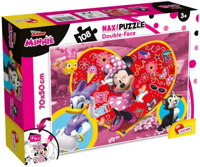 Puzzle cu două fețe Lisciani pentru colorat 108 piese- Mini