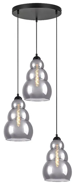 Pendel Rabalux - Salvatore 72213, IP20, 230V, E27, 3 x 40W, negru