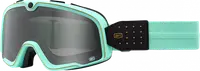Ochelari cross atv 100% Barstow, lentila fumurie, culoare rama turcoaz
