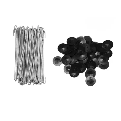 Set 50 de cârlige inox prindere plasa de protectie panouri fotovoltaice