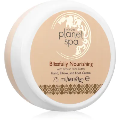 Avon Planet Spa Blissfully Nourishing cremă hrănitoare pentru mâini pentru picioare 75 ml
