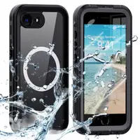 Husa MagSafe Waterproof pentru Apple iPhone 17e / 16e, Techsuit, Shellbox, Neagra