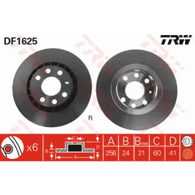 Disc frana TRW DF1625