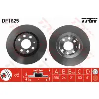 Disc frana TRW DF1625