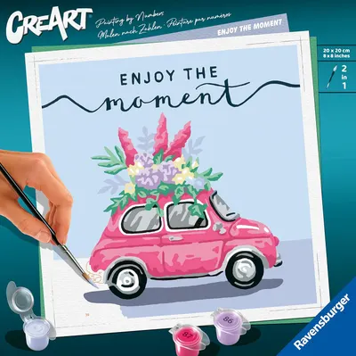 Set pictură pe numere Ravensburger CreArt - Bucură-te de moment