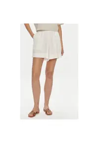 Pantaloni scurti dama - 304508523 - In/Viscoza - Bej - Bej