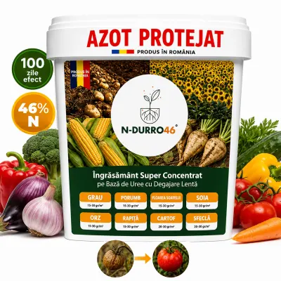 Ingrasamant cu Azot si Extracte Humice - N-Durro 46, 46% N, Efect 100 Zile, 2 kg - Default Title