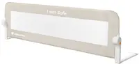 Barieră protecție pat KikkaBoo - I am safe, 150 cm, Beige