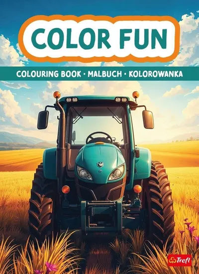 Carte de colorat Trefl - Agricultural machinery