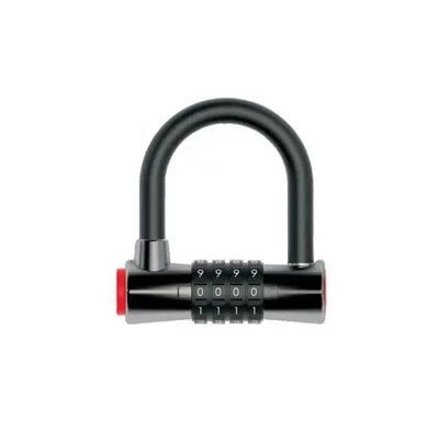 Antifurt bicicletă cu cifru, negru, 97 x 104 mm