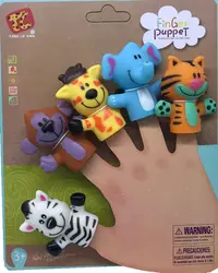 Set 5 marionete pentru degete Finger Puppet - Animale salbatice