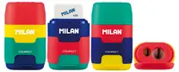 Dublu creion cu radieră Milan Compact Mix - Asortiment