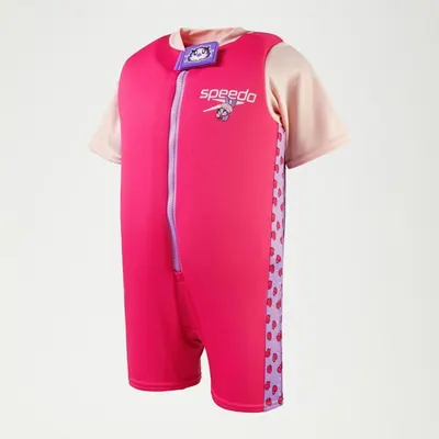 Vestă de înot înot bebe Speedo Printed Float Suit roz