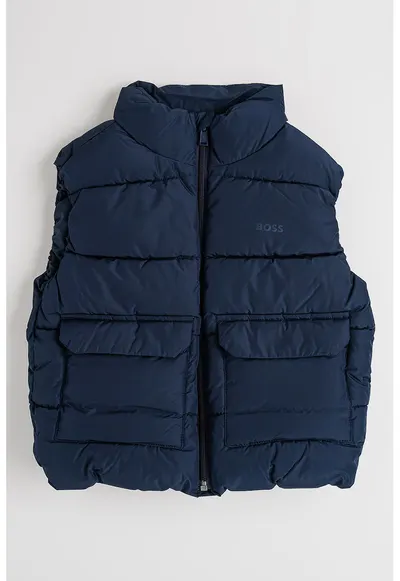 Vesta regular-fit cu fermoar - Bleumarin