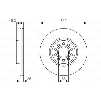 Disc frana BOSCH 0 986 479 S23
