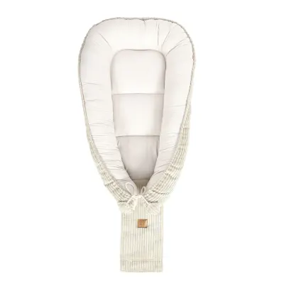 Babynest pentru bebelusi MeowBaby aesthetic color vanilla