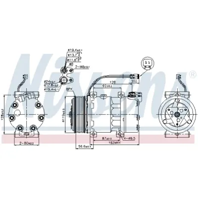 Compresor, climatizare NISSENS 89476