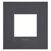 Placa ornament CProiector HORUS GEO International - IN PAINTED TECHNOPOLYMER - 2 module - SATIN BLACK - CProiector HORUS