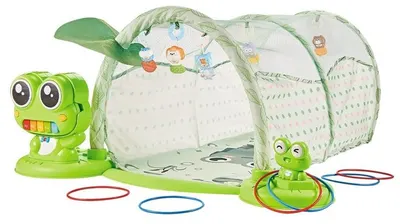 Gimnastică activă Raya Toys 5 în 1 - Broască, cu tunel