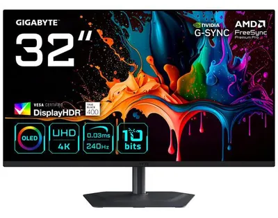 Monitor gaming Gigabyte – MO32U2, 31.5'', 240Hz, 0.03ms, G-SYNC