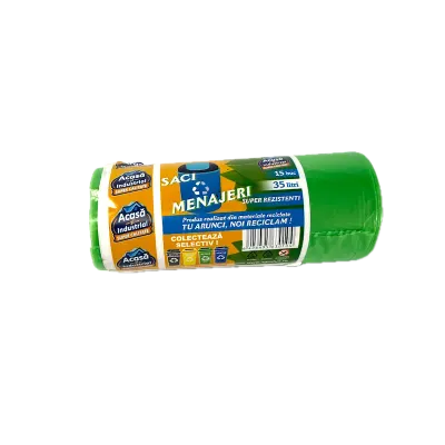 Saci menajeri color 35L- 15 buc/rola, produsi in Romania - Default Title
