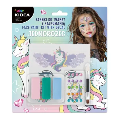 Vopsele faciale cu diamante Kidea - Unicorn