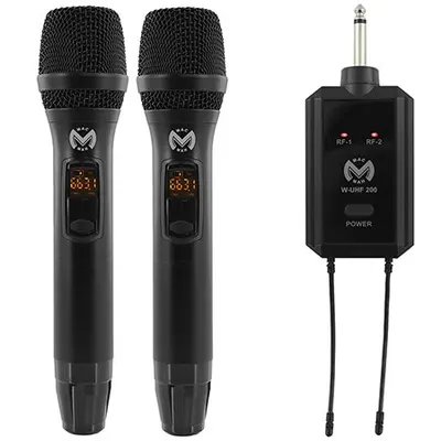 Set 2 microfoane UHF wireless Mac Mah W-UHF 200M