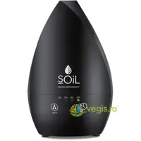 Difuzor Negru de Aromaterapie Ultrasonic cu Lampa Led