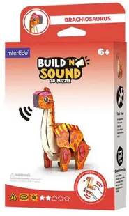 Puzzle 3D 50 piese - Build ’n’ Sound - Brachiosaurus