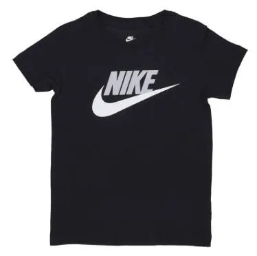 Nike Sportswear, T-Shirt Bambini Con Logo Stampato - Nero, Bianco