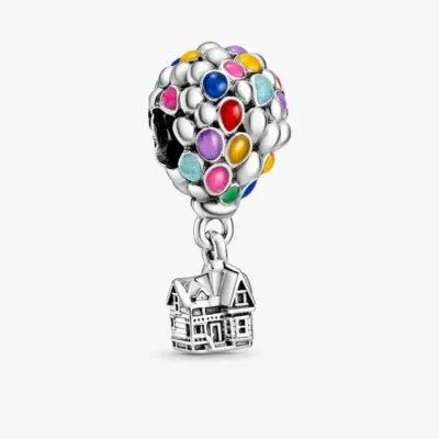 Talisman Pandantiv Disney Casuta cu Baloane Cu Argint