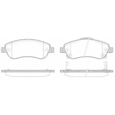 Set placute frana, frana disc ROADHOUSE 21289.02