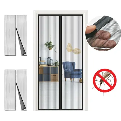 Set 3 perdele magnetice impotriva insectelor, 210 x 100 cm
