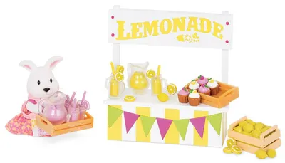 Set de joacă Battat - Li'L Woodzeez, stand de limonadă