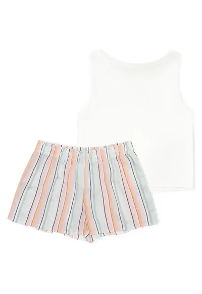 Pijama dama Denver Alb - albastru