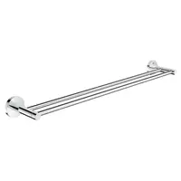 Suport dublu prosop Grohe Essentials, fixare perete ascunsa, 60 cm, Crom