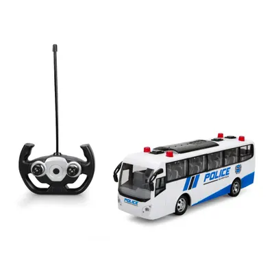Autobuz de politie cu telecomanda, Suncon, 30 cm