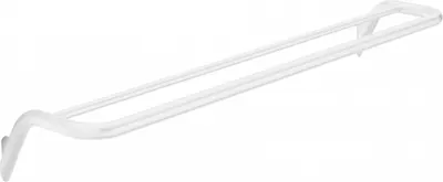 Suport prosop baie, dublu, alb mat, 61.6 cm, Deante Silia