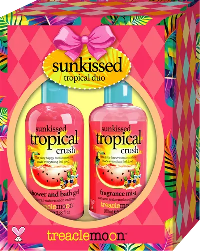 Pachet Gel de dus + Mist de corp Sunkissed Tropical Duo Gift Set, 2 x 100ml, Treaclemoon
