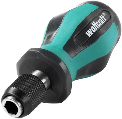 Șurubelniță cu suport magnetic pentru biți Wolfcraft - 1/4'', 90 mm