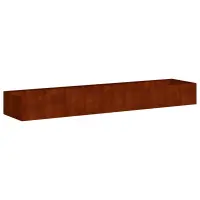 vidaXL Jardinieră Rusty 360x80x40 cm Oțel rezistent la intemperii