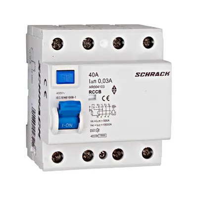 Intrerupator diferential tetrapolar, AMPARO 10kA, 40A/4P 30mA