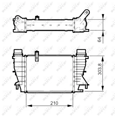 Intercooler potrivit RENAULT CLIO III, MODUS 1.5D 06.05